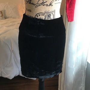INC velvet skirt